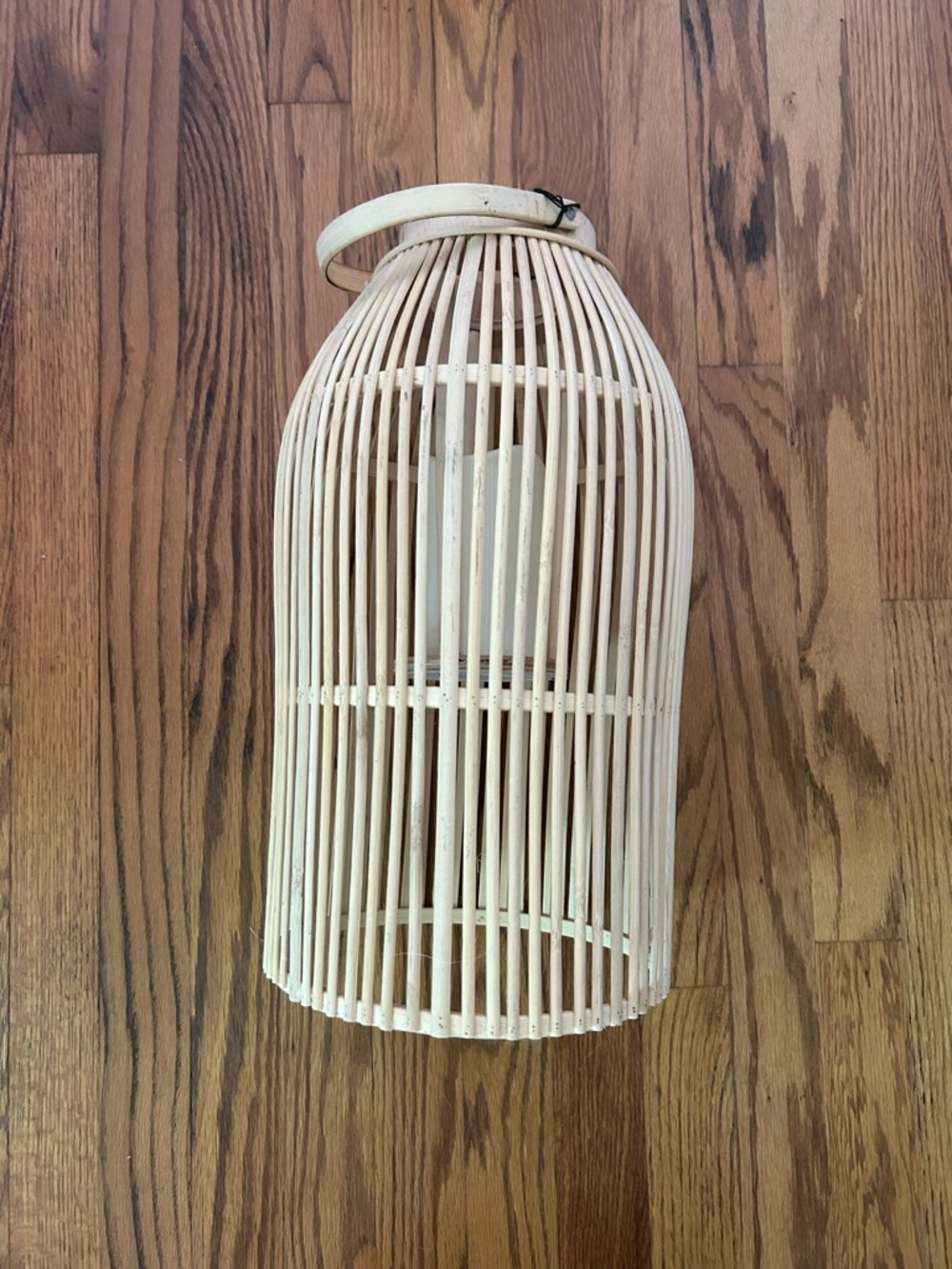 Boho Hippie Granola Woven Western Inspired Fairycore Brown/Tan Faux Candle - NWT
